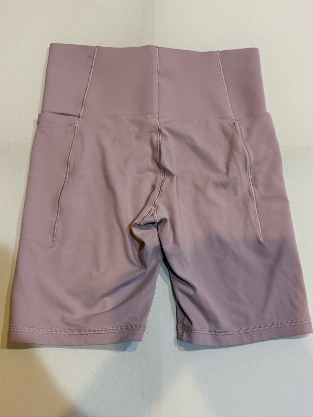 Offline by Aerie High Rise Biker Shorts Mauve Pink Side Pocket Activewear Sz: S - Picture 9 of 11